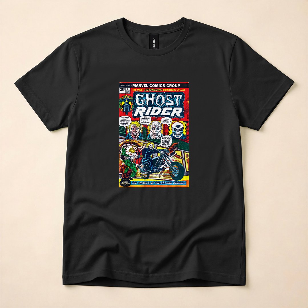 Ghost Rider #6 Vintage Comic Cover Halloween T-Shirt