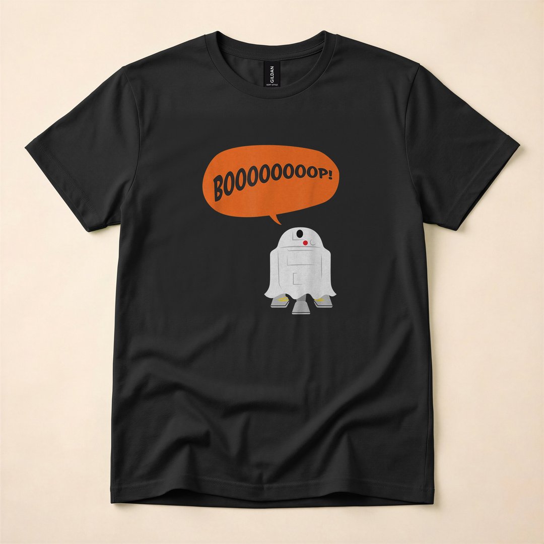 R2-D2 Ghost Costume Galactic Halloween T-Shirt - photo 1
