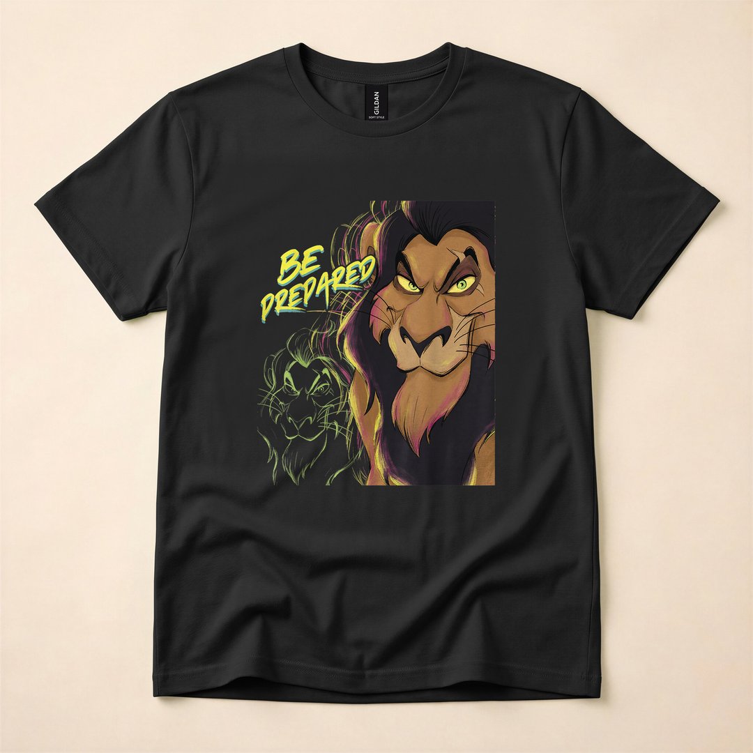Lion King Scar Be Prepared Villains Halloween T-Shirt