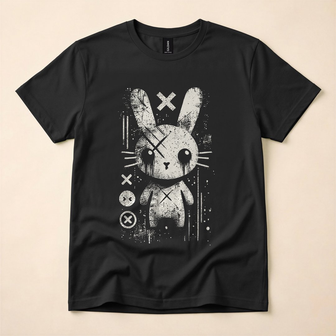 Creepy Cute Goth Bunny Kawaii Horror Rabbit T-Shirt