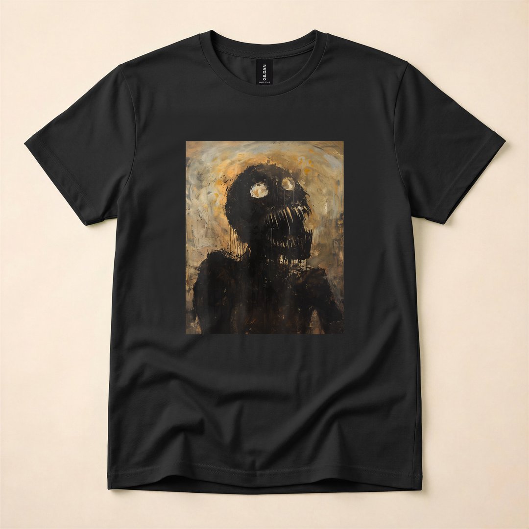 Evil Demon Skeleton Zombie Horror Monster Art T-Shirt