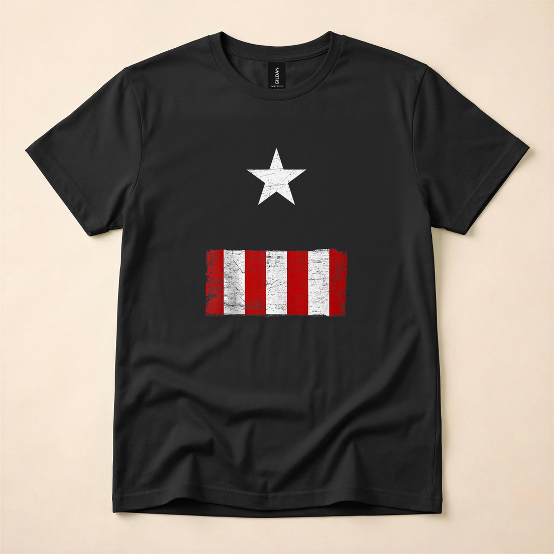 Captain America Halloween Costume T-Shirt - photo 3