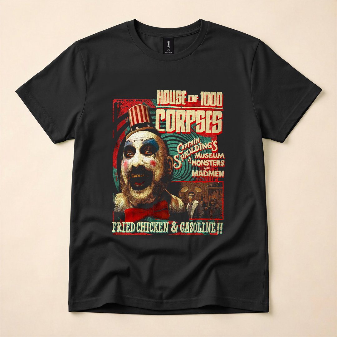 Rob Zombie Captain Spaulding Horror Clown Halloween T-Shirt