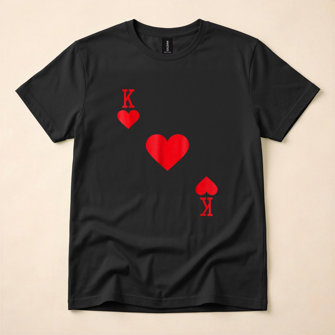 King of Hearts Playing Card Halloween Costume T-Shirt - photo 3