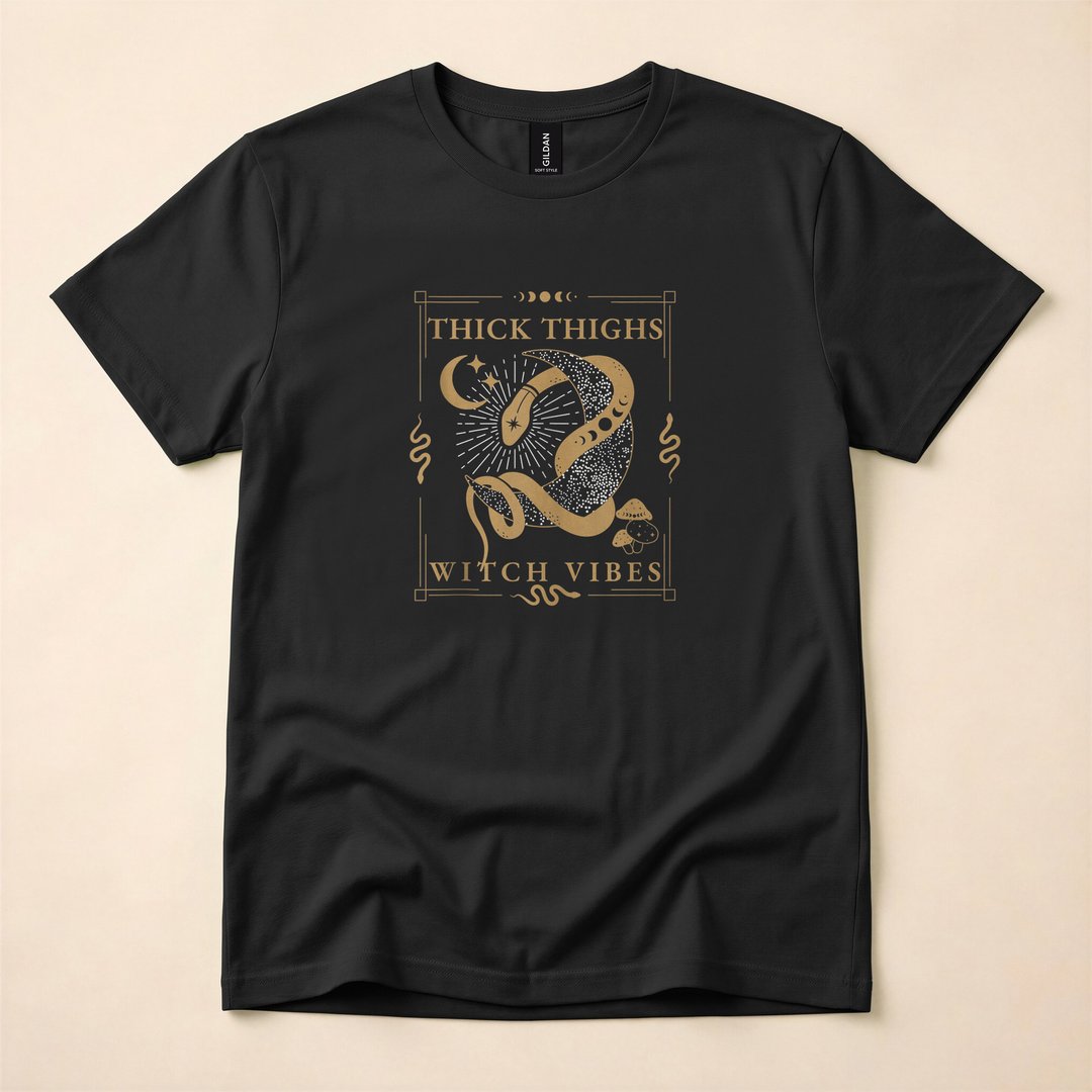 Snakes and Tarot Witch Vibes Spooky Occult T-Shirt