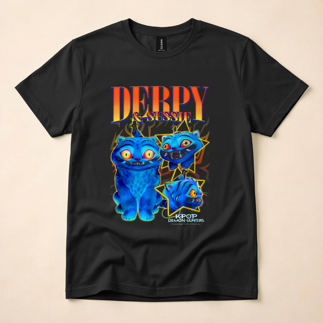 Derpy and Sussie Y2K Halloween Poster T-Shirt - photo 1