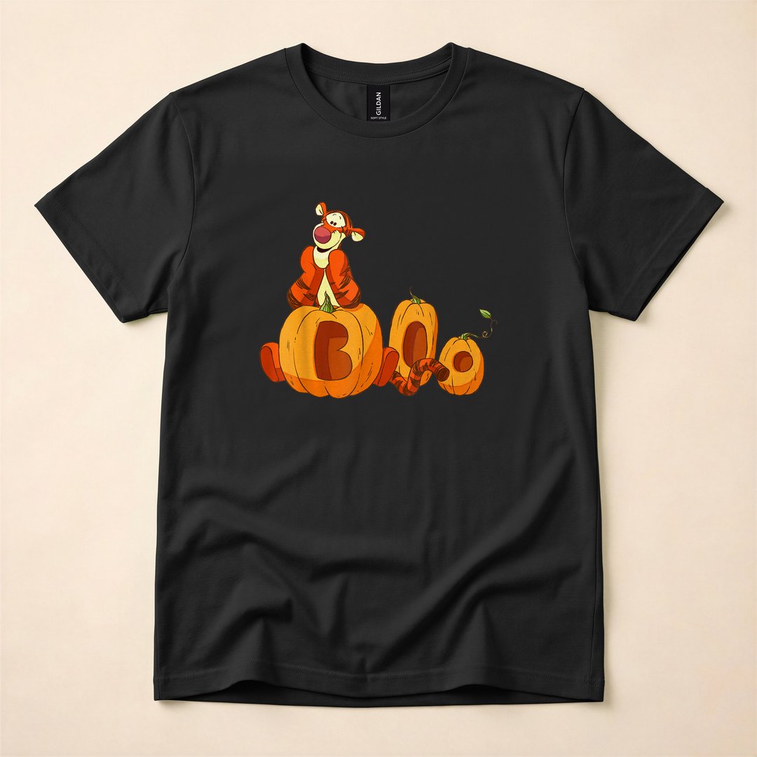 Tigger Boo and Pumpkins Disney Halloween T-Shirt