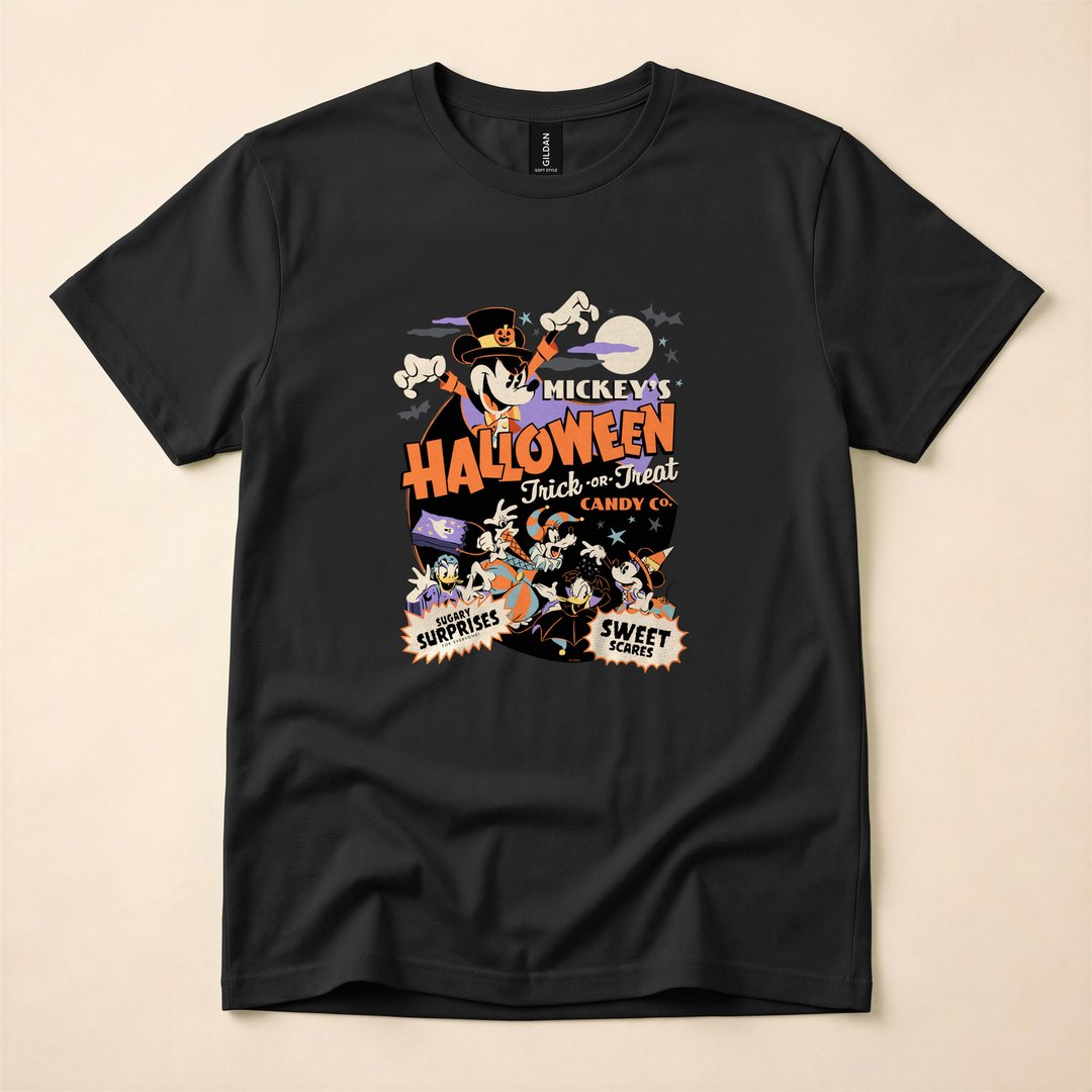 Disney Mickey's Halloween Trick or Treat Candy Co T-Shirt