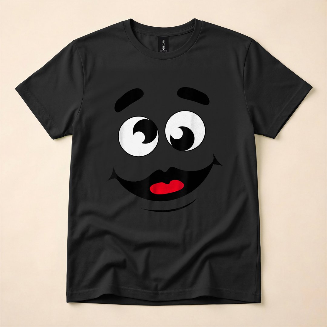 Funny Grimace Monster Face Halloween Costume T-Shirt - photo 3
