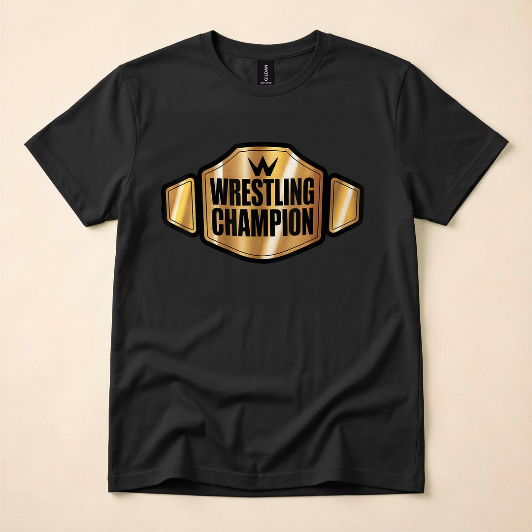 Champion Wrestling Belt Funny Halloween Costume T-Shirt