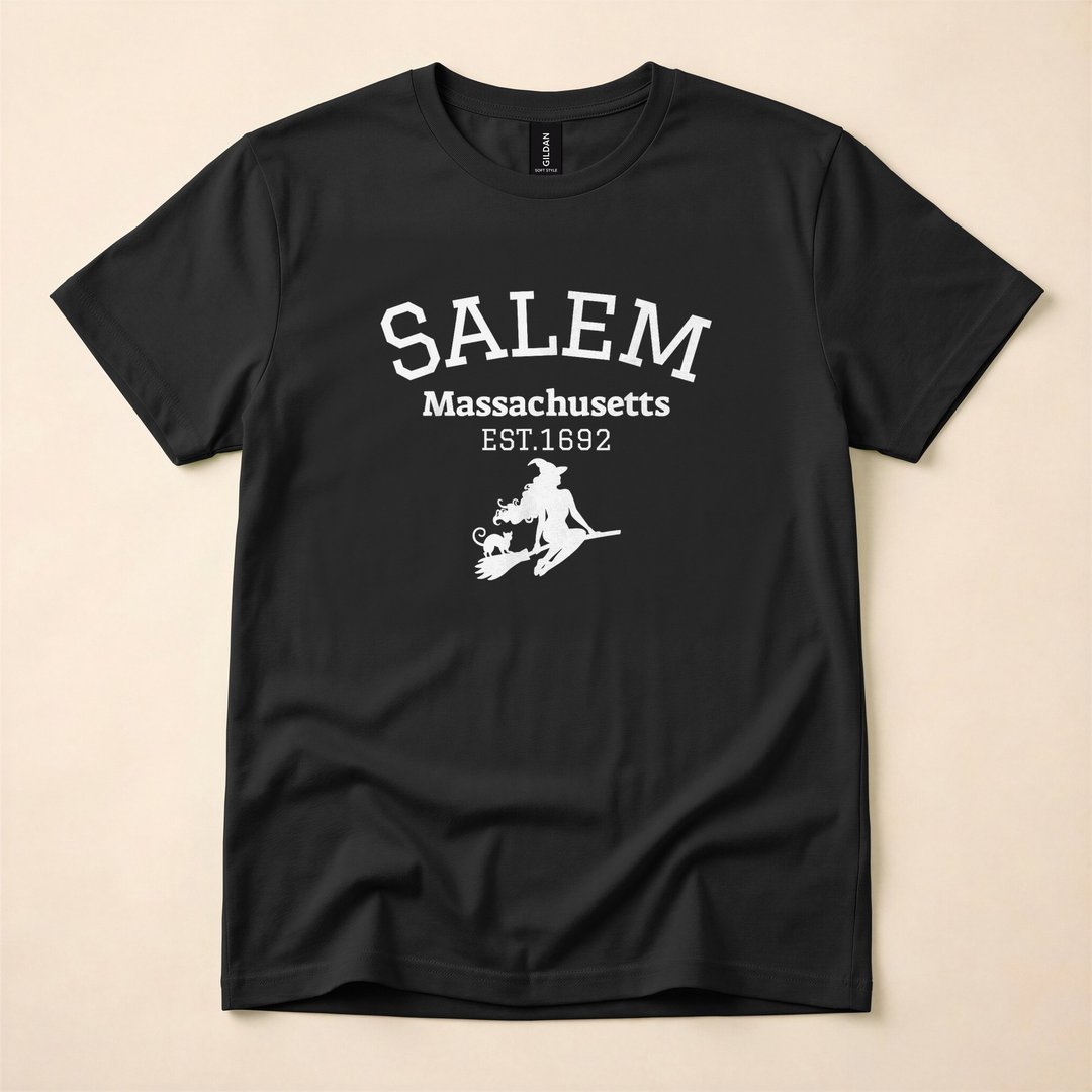 Salem Witch Est 1692 Massachusetts Halloween T-Shirt