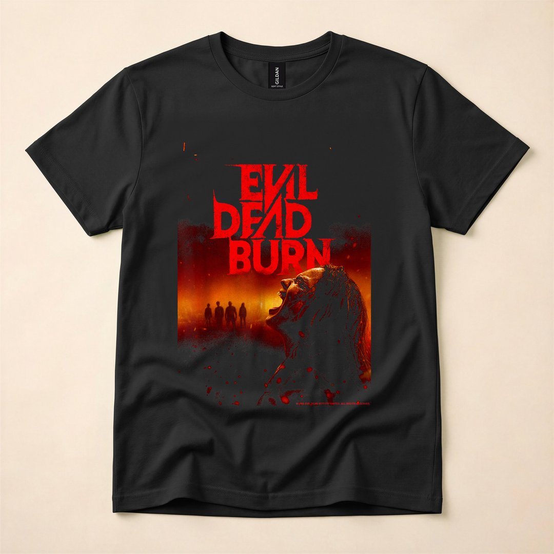Evil Dead Burn Horror Movie Poster Halloween T-Shirt