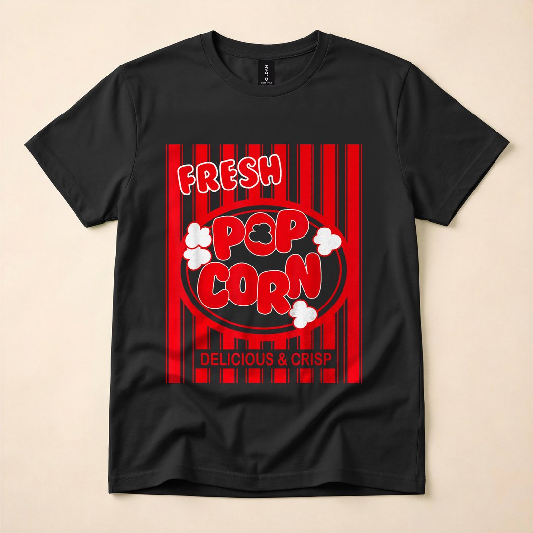 Fresh Popcorn Bag Funny Halloween Costume T-Shirt - photo 3