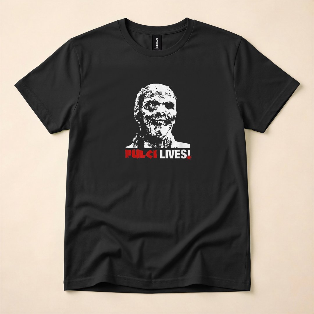 Fulci Lives Zombie Horror Movie Halloween T-Shirt