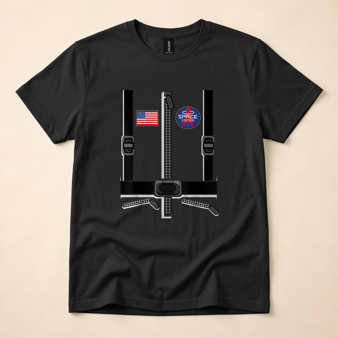 Astronaut Space Suit Funny Halloween Costume T-Shirt - photo 3