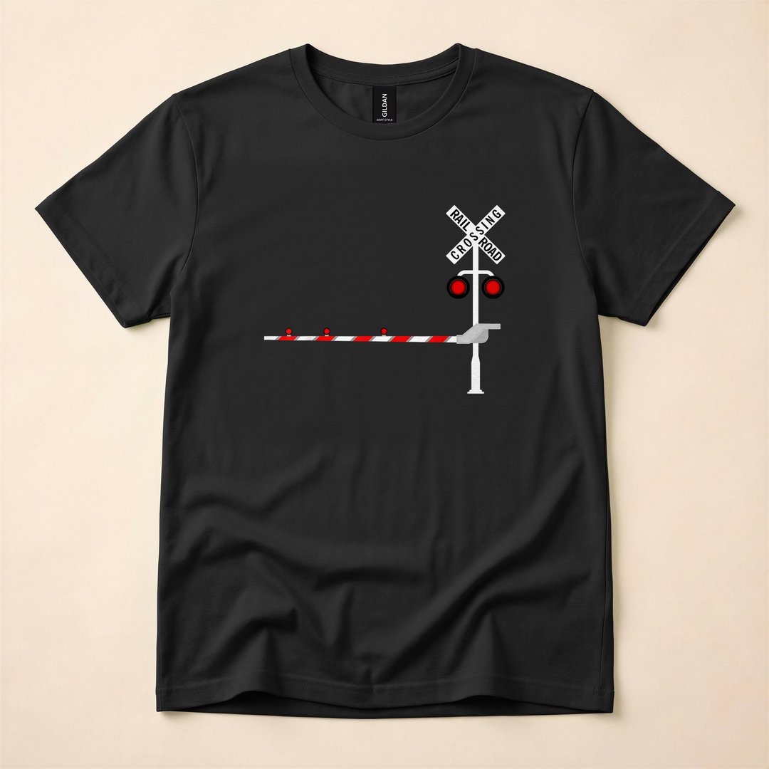 Railroad Crossing Sign DIY Halloween Costume T-Shirt