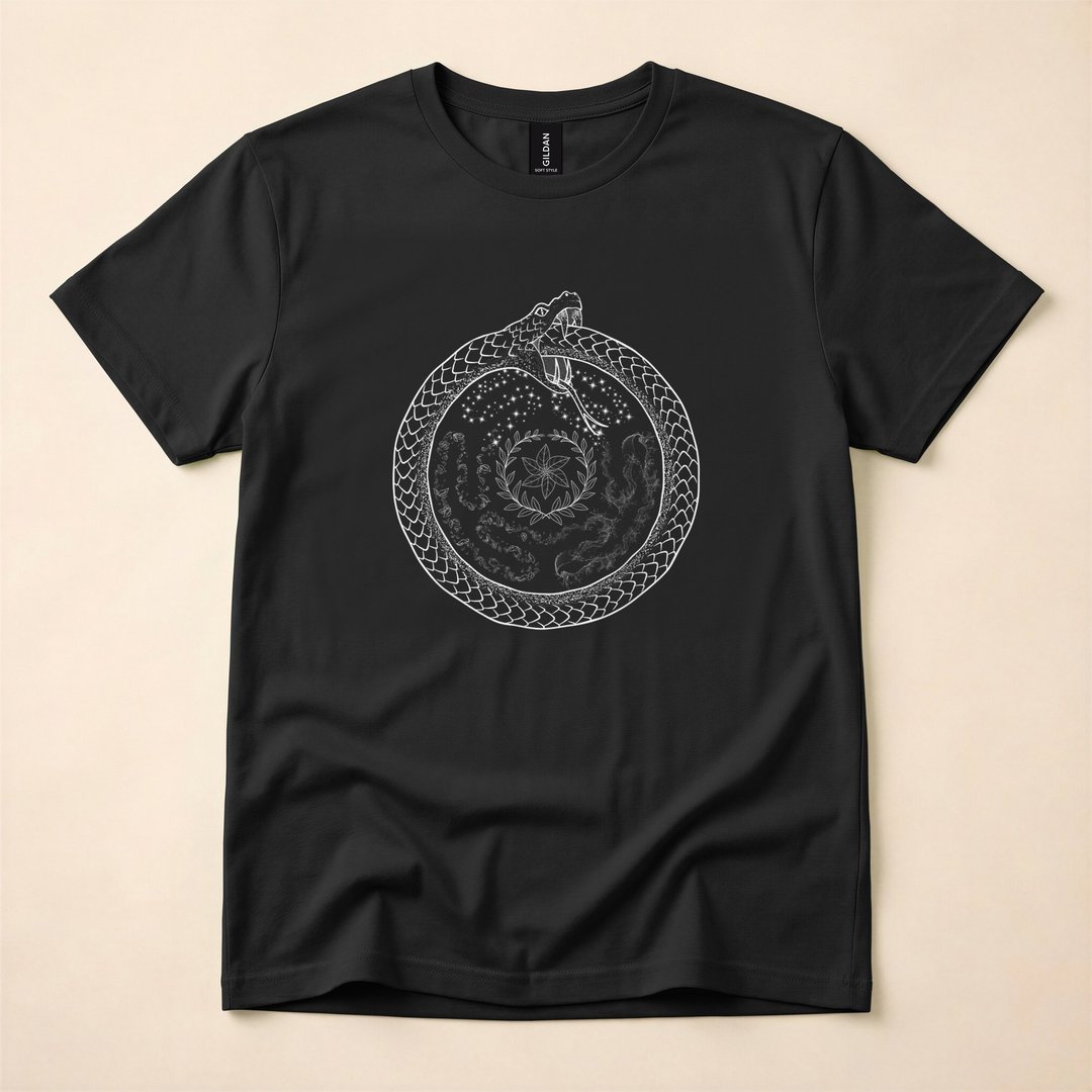 Hecate's Wheel Ouroboros Pagan Witch Occult T-Shirt
