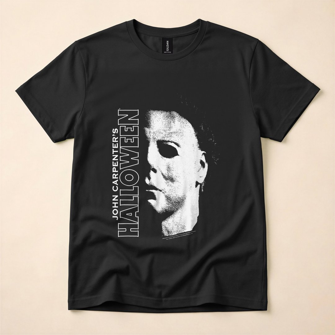 Michael Myers Large Face Horror Halloween T-Shirt