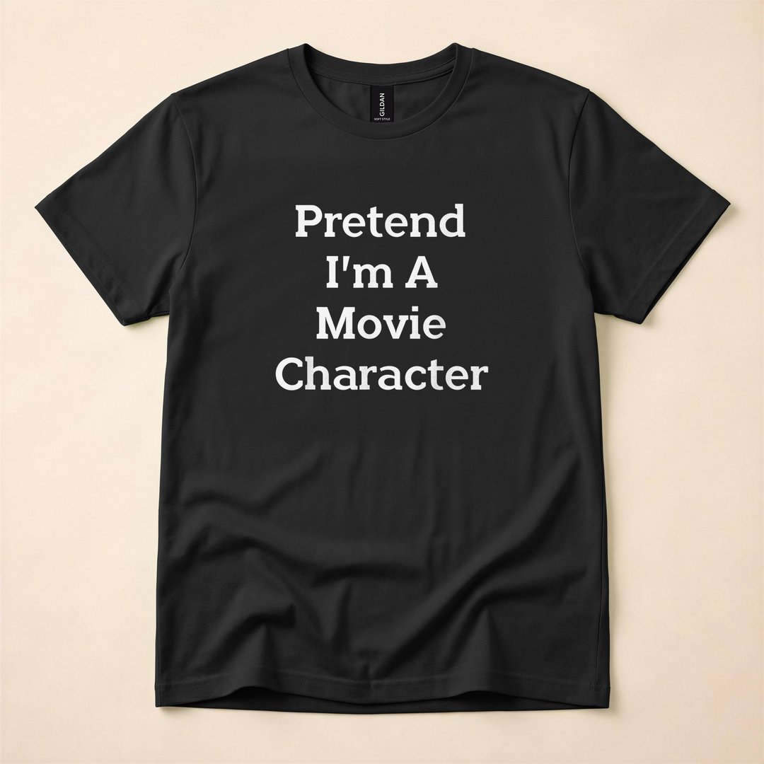 Pretend I'm a Movie Character Funny Halloween Costume T-Shirt