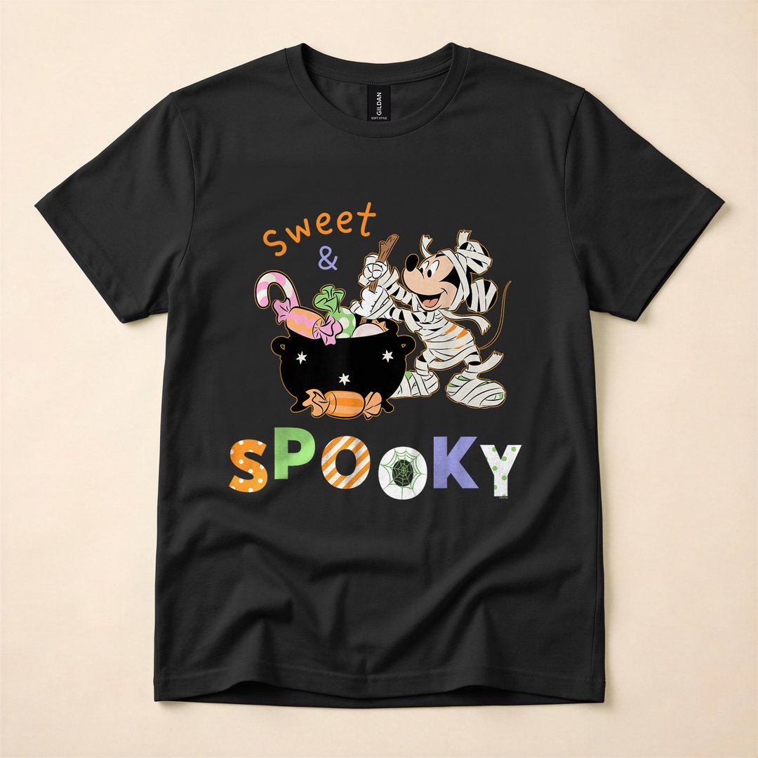 Mickey Mouse Sweet and Spooky Halloween Candy T-Shirt