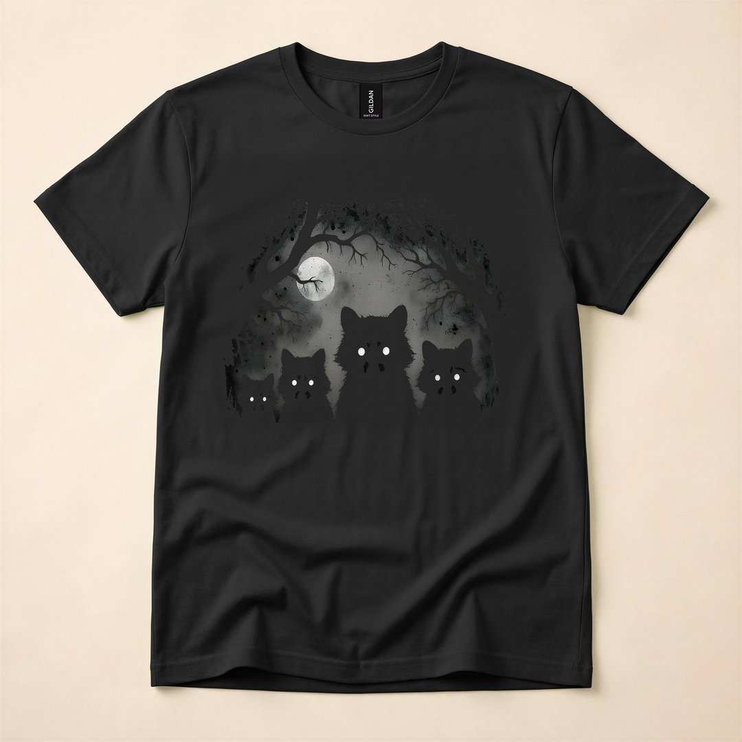 Creepy Gothic Raccoon Horror Grunge Aesthetic T-Shirt