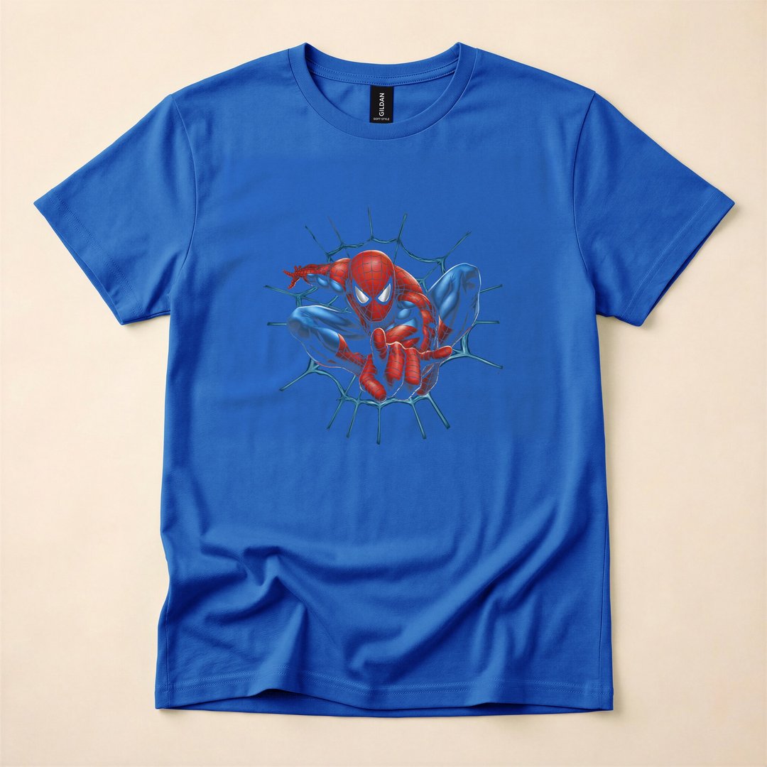 Spider-Man Web-Sling Portrait Wall-Crawler T-Shirt - photo 3