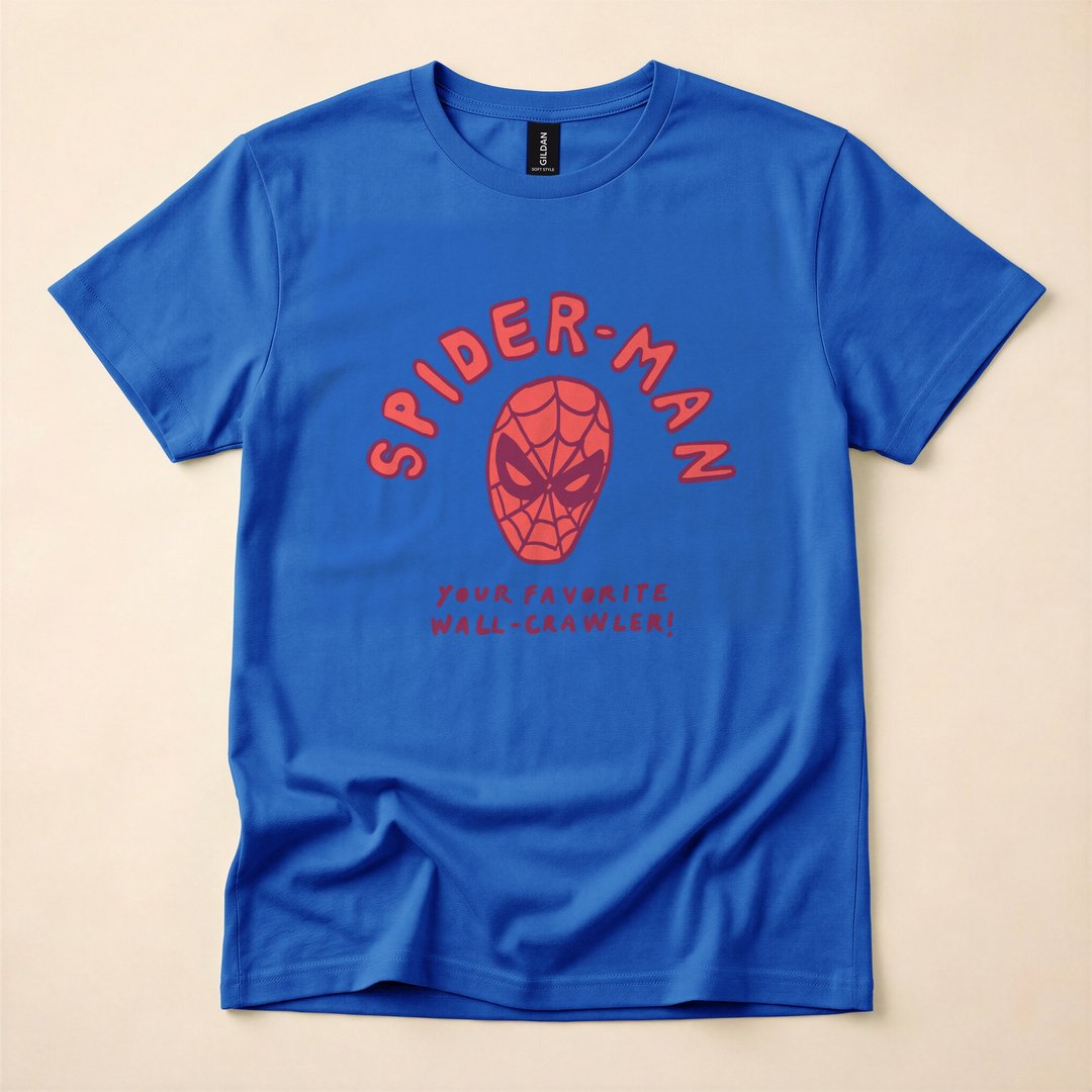 Spider-Man Hand-Drawn Mask Wall-Crawler T-Shirt - photo 4