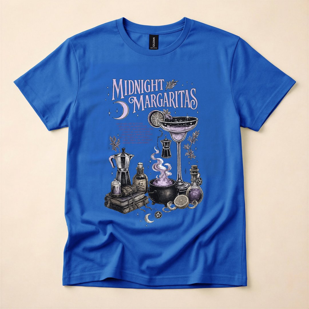 Midnight Margaritas Practical Magic Witch Halloween T-Shirt - photo 3
