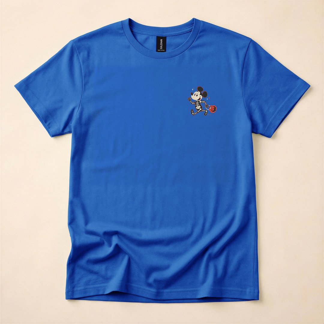 Mickey Mouse Skeleton Trick or Treat Halloween T-Shirt - photo 3