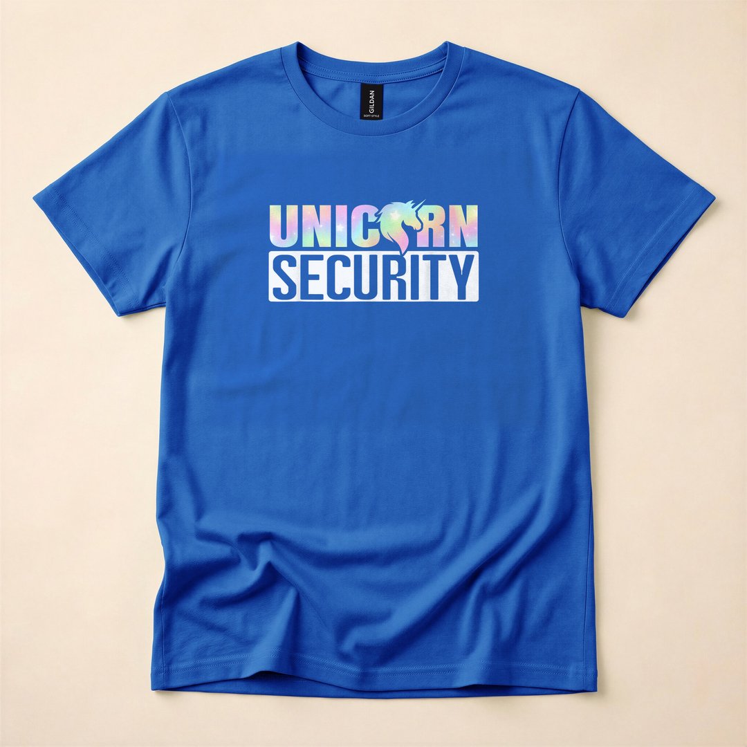 Mom Dad Daughter Unicorn Security Halloween Costume T-Shirt - photo 3