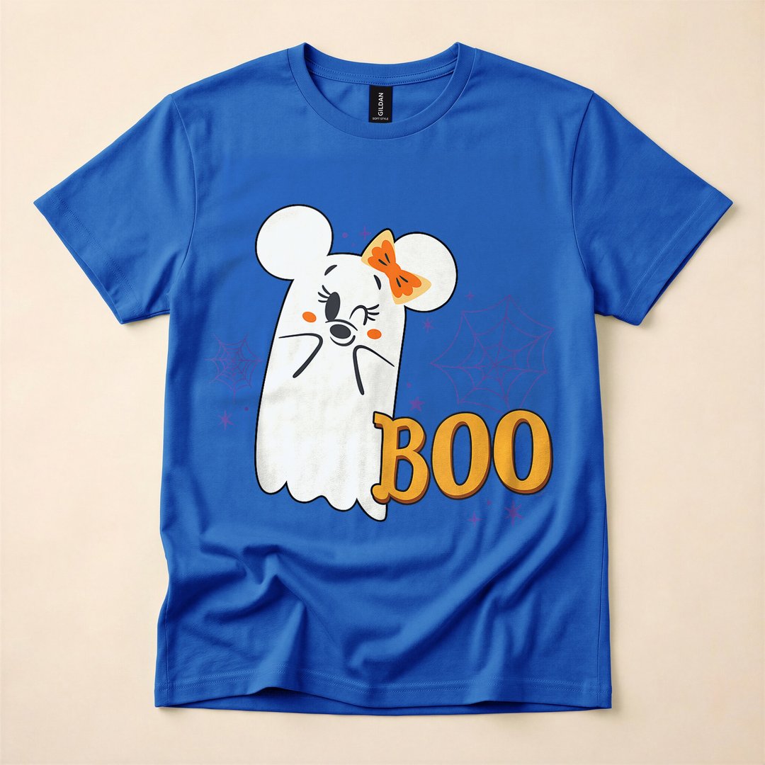 Minnie Mouse Ghost Boo Cute Halloween Tank Top T-Shirt - photo 3