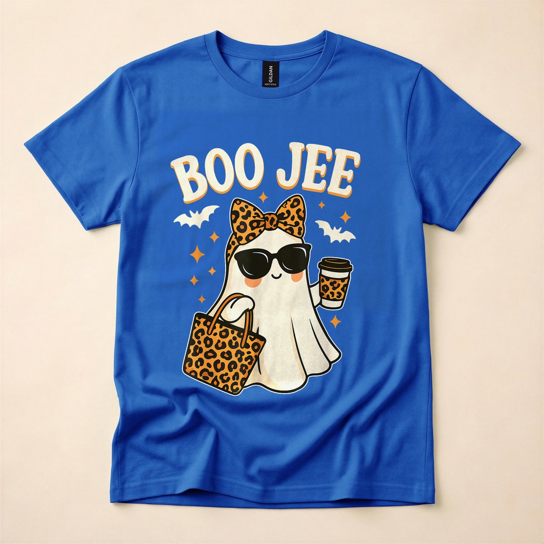 Boo-Jee Bougie Ghost Funny Halloween T-Shirt - photo 3
