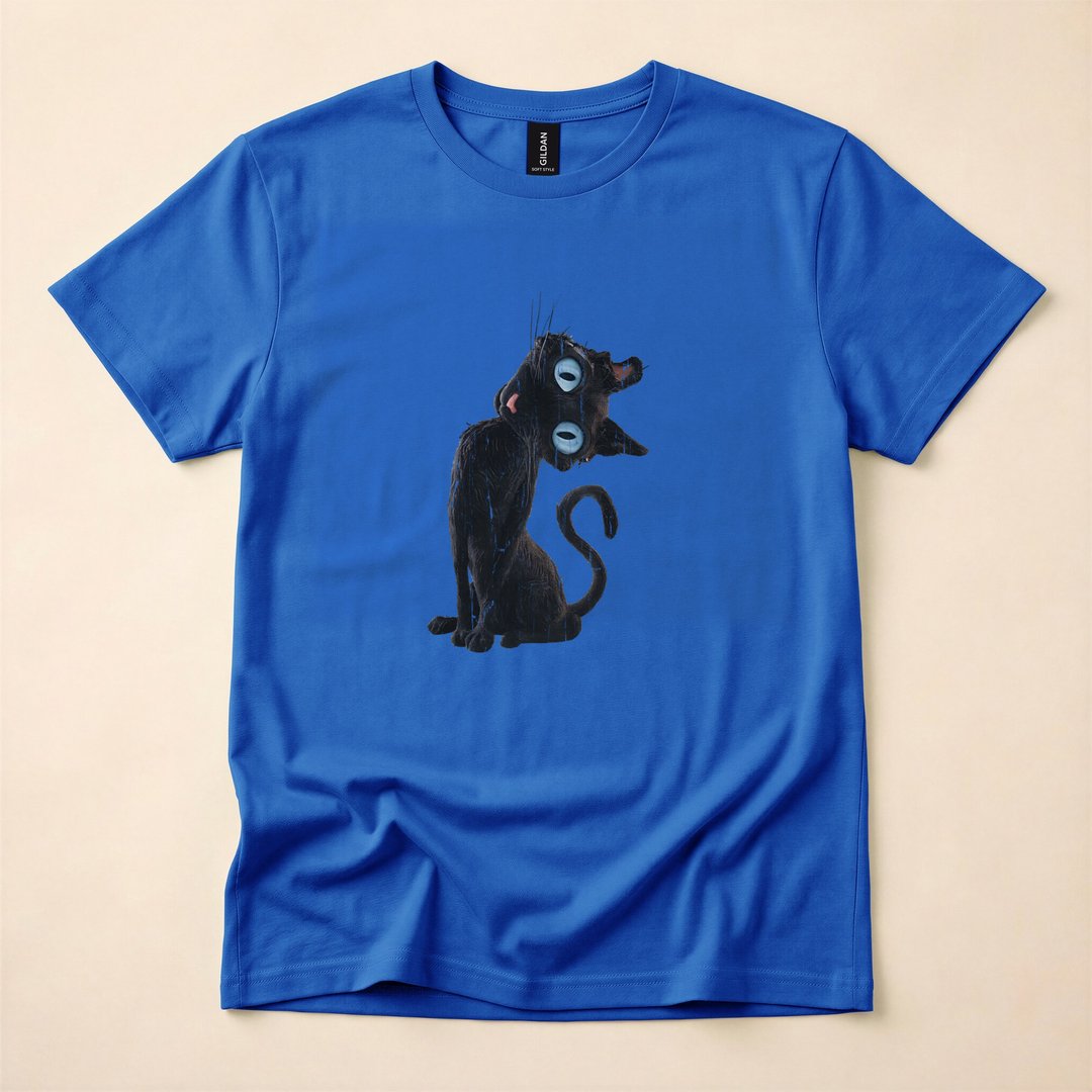 Creepy Cute Cat Coraline Meme Halloween T-Shirt - photo 4