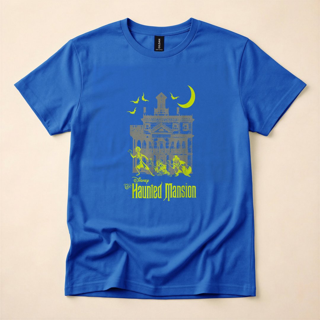 Haunted Mansion Hitchhiking Ghosts Silhouette T-Shirt - photo 3