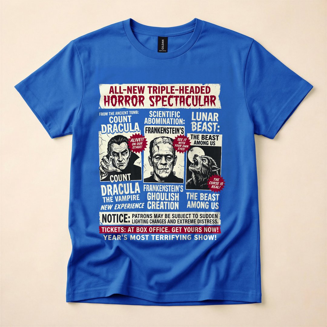 Frankenstein Horror Movie Monster Vintage Halloween T-Shirt - photo 3