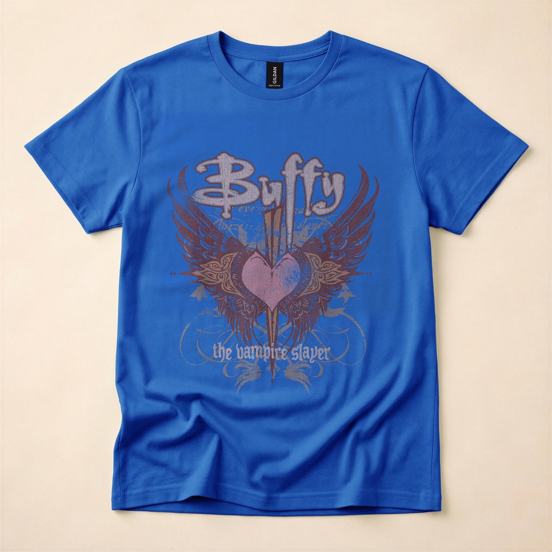 Buffy the Vampire Slayer Gothic Winged Heart T-Shirt - photo 3