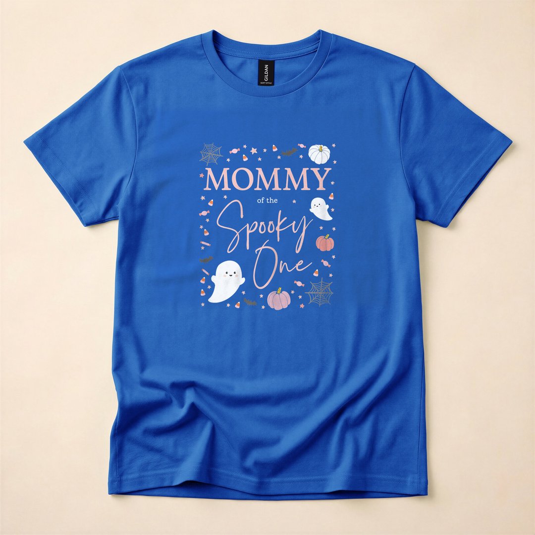 Mommy of the Spooky One Pink Halloween Birthday T-Shirt - photo 3