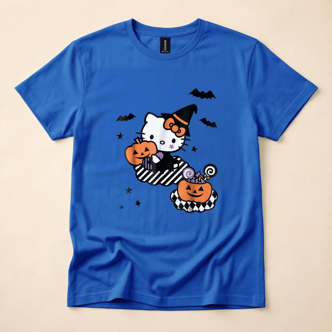 Hello Kitty Trick or Treat Halloween T-Shirt - photo 4