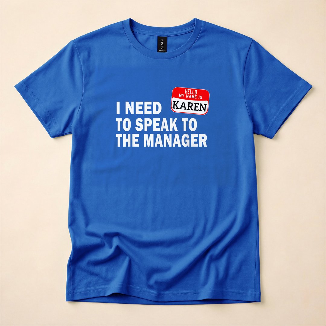 Karen Speak to the Manager Funny Lazy Halloween Costume T-Shirt - photo 3