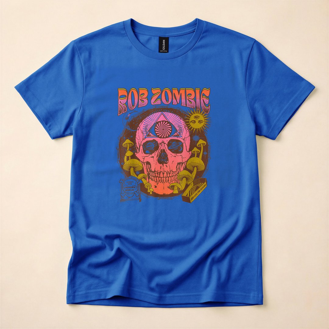 Rob Zombie LSD Skull Horror Rock T-Shirt - photo 4