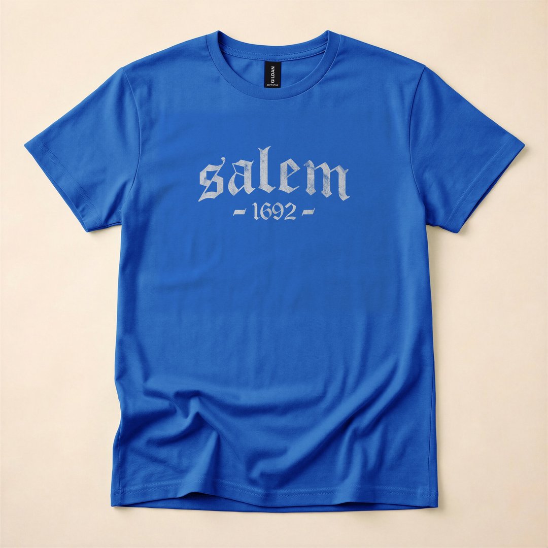 Salem 1692 Witch Trials Retro Distressed Vintage T-Shirt - photo 3