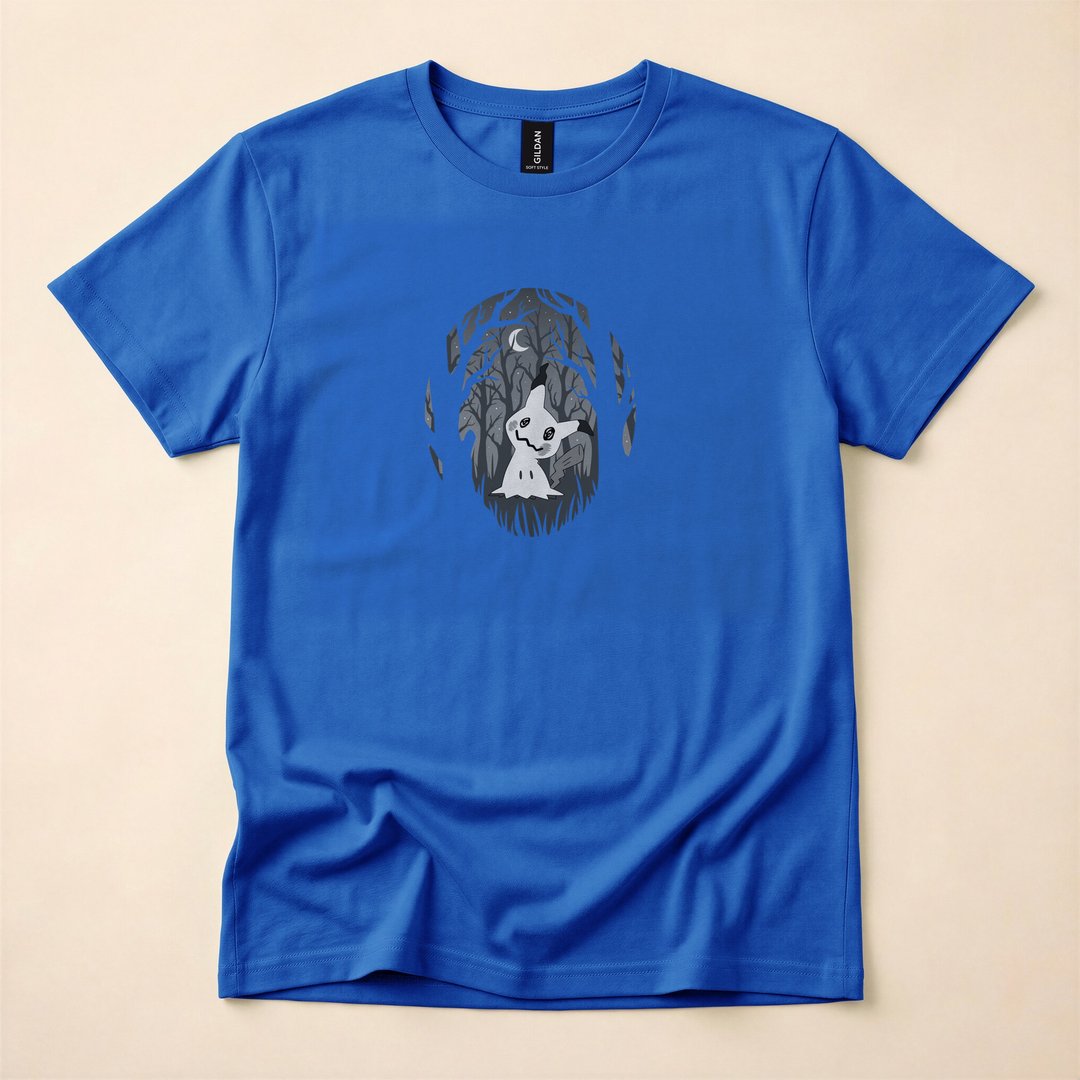 Mimikyu Ghost Type Dark Spooky Forest Pokemon T-Shirt - photo 3