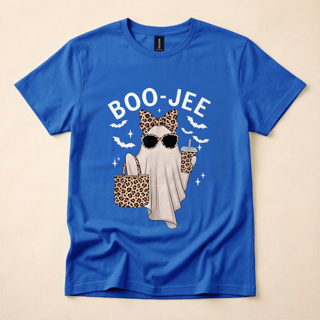 Boo-JEE Leopard Ghost Spooky Season T-Shirt - photo 3
