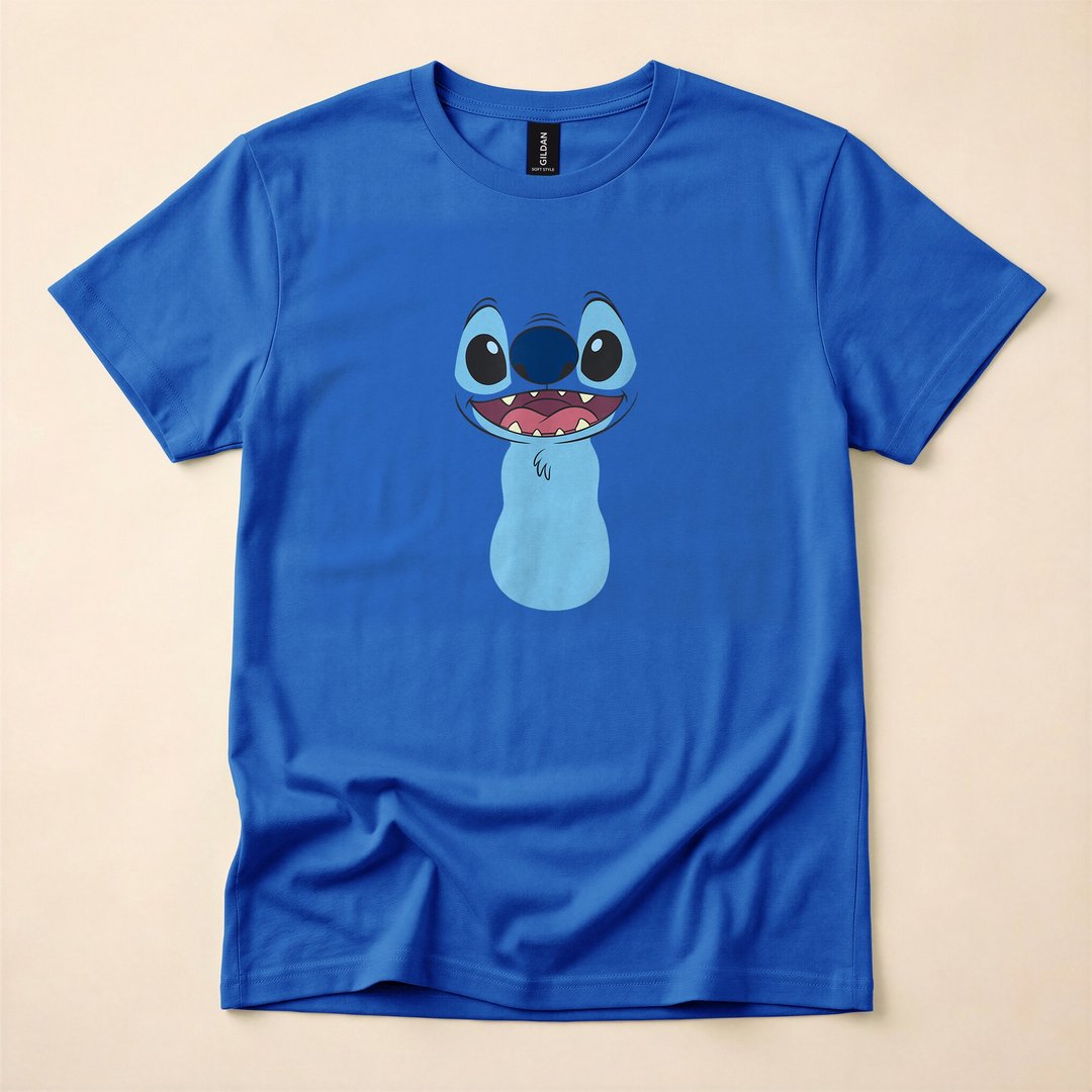 Lilo & Stitch Big Face Halloween Costume T-Shirt, Cute Spooky Season Party Tee