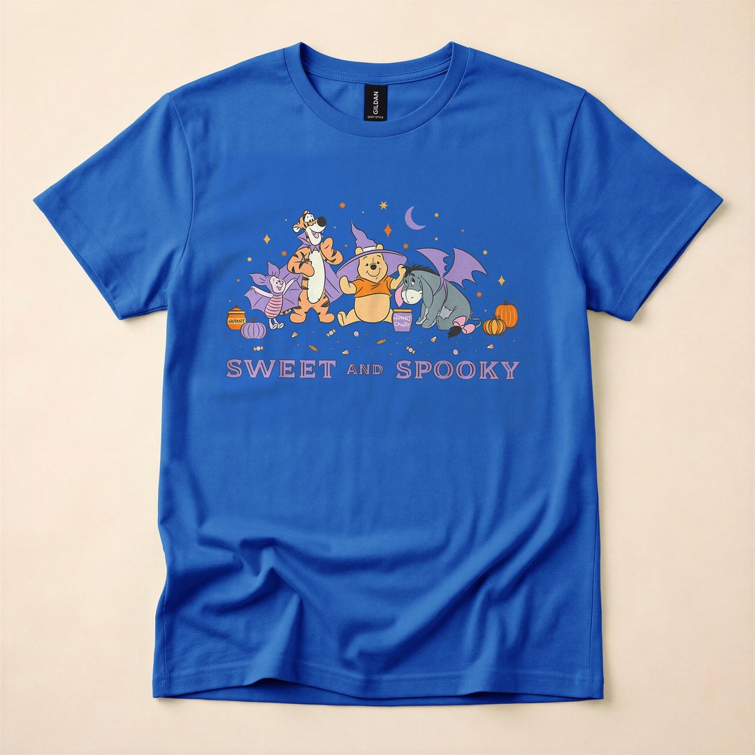 Winnie the Pooh Sweet and Spooky Halloween Candy T-Shirt - photo 3