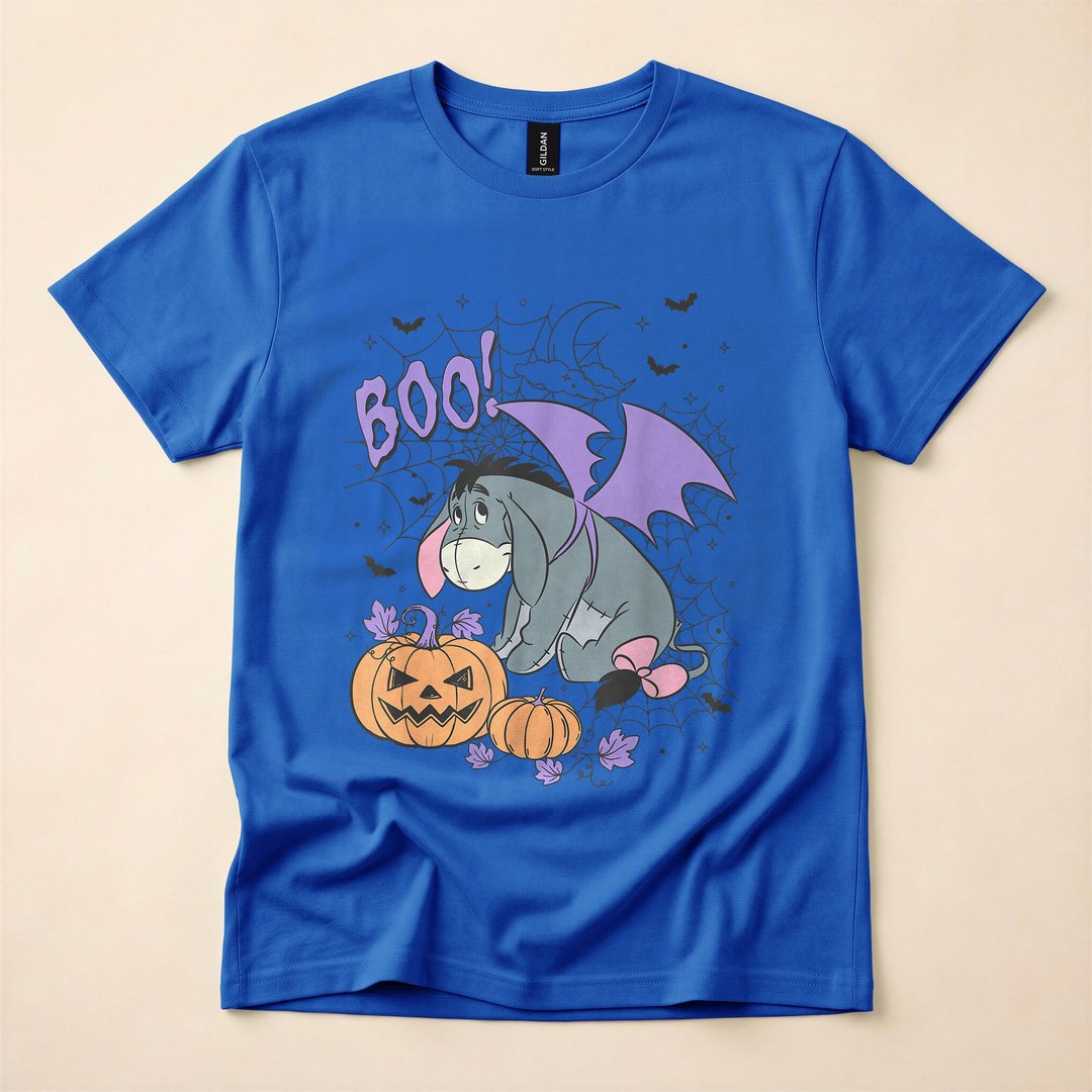 Winnie the Pooh Eeyore Boo Bat Costume Halloween T-Shirt - photo 4
