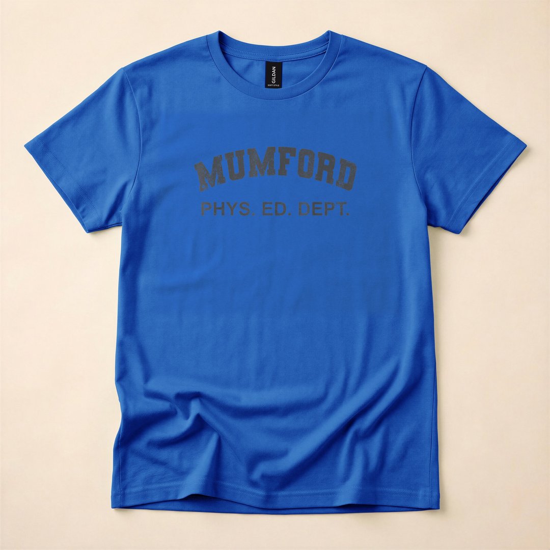 Mumford Phys Ed Dept Lazy Halloween Costume T-Shirt - photo 4
