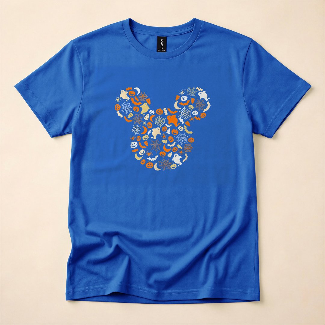 Mickey Mouse Ghosts Pumpkins and Spiders Halloween T-Shirt - photo 3