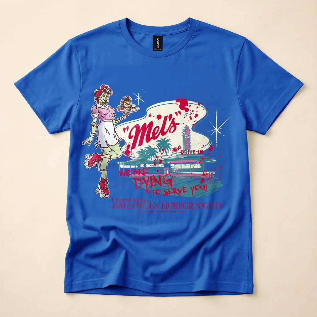 Mel's Drive-In Zombie Carhop Halloween T-Shirt - photo 3
