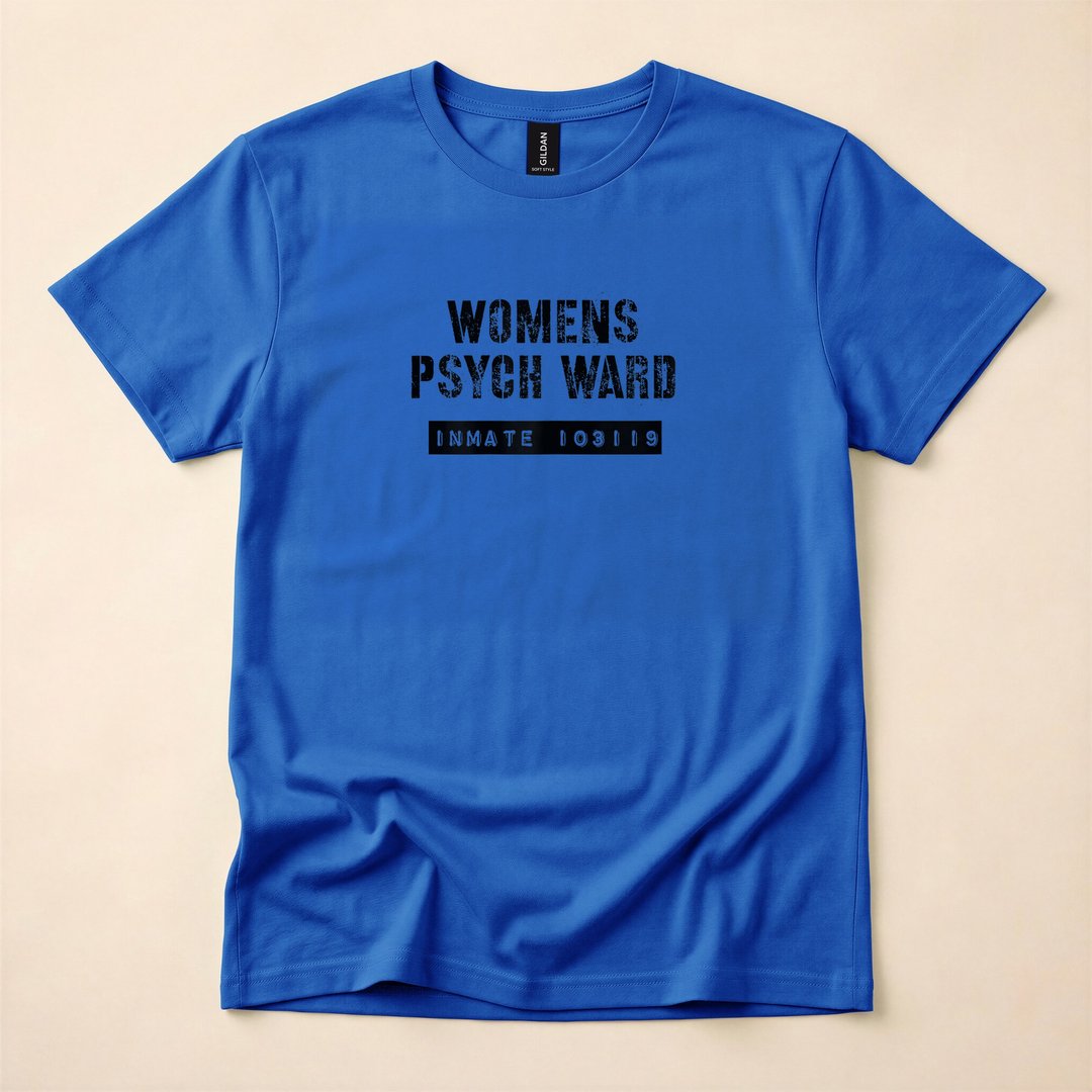 Women's Psych Ward Insane Asylum Halloween Costume T-Shirt - photo 3